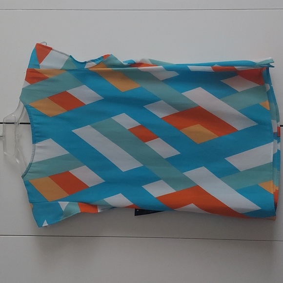 JM Studio by John Meyer Geometric Lattice Print Blouse Size Medium NWT - Picture 6 of 15